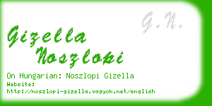 gizella noszlopi business card